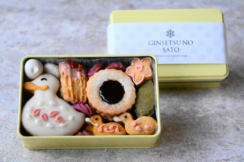ミニクッキー缶「あひるのさんぽ」